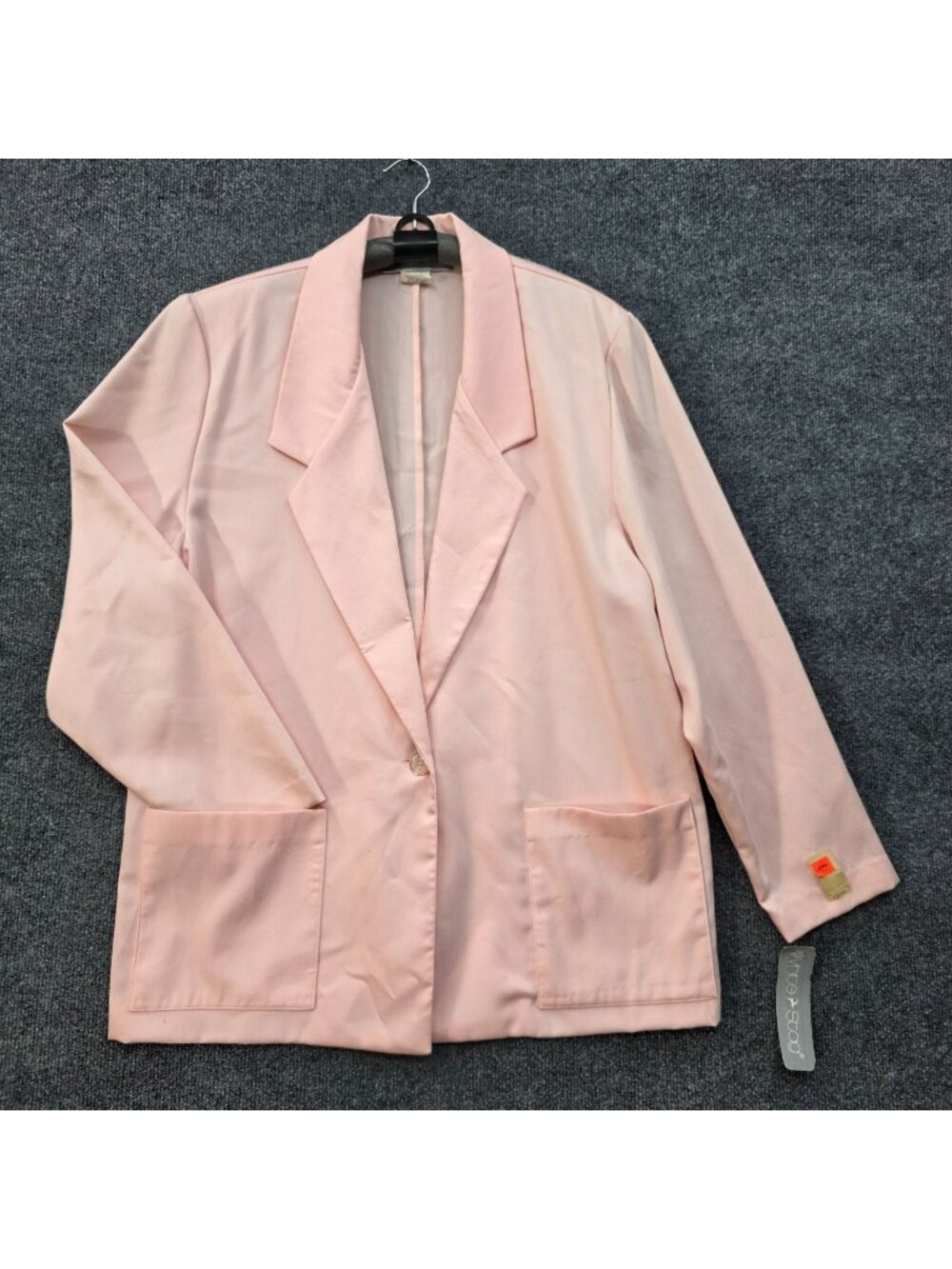 Vintage 80s White Stag Blazer 16 Pink USA Oversized Barbiecore Academia Preppy
